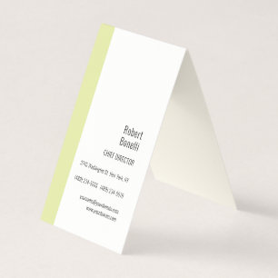 Minimalist einfaches cremefarbenes Modernes Design Visitenkarten