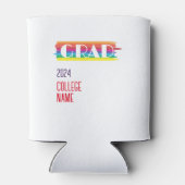 Minimalist einfarbiger Regenbogen-Absolvent Dosenkühler (Rückseite)