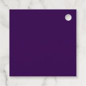 Minimalist einfarbiger Regenbogen-Absolvent  Geschenkanhänger (Rückseite)