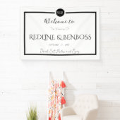 Minimalist Elegant Black and White Wedding Poster Banner (InSitu)