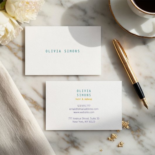 Minimalist Elegant Business Card. Visitenkarte