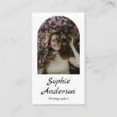 Minimalist Elegant Calligraphy Script Photography  Visitenkarte (Vorderseite)