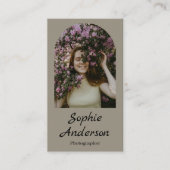 Minimalist Elegant Calligraphy Script Photography Visitenkarte (Vorderseite)