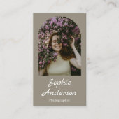 Minimalist Elegant Calligraphy Script Photography  Visitenkarte (Vorderseite)