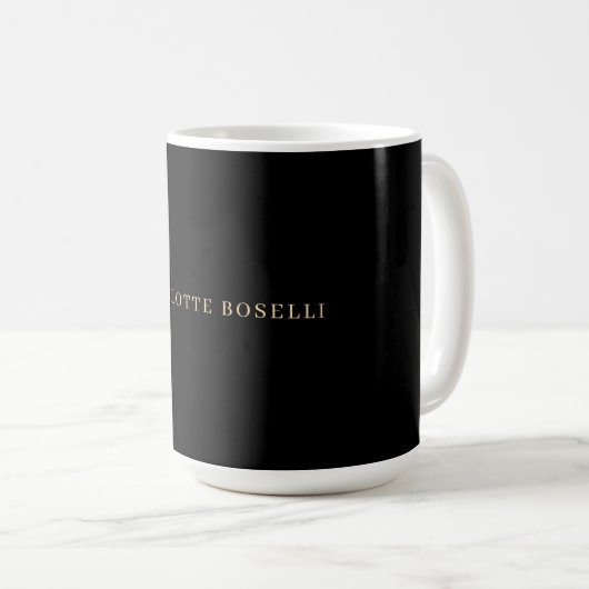 Minimalist Elegant Classical Professional Simple Kaffeetasse (VorderseiteRechts)