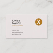 Minimalist Elegant Classy Graphic Designer Visitenkarte (Vorderseite)