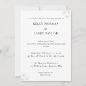 Minimalist elegant couple shower invitation card einladung (Vorderseite)