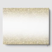 Minimalist Elegant Gold and Black 70th Birthday Gästebuch (Rückseite)