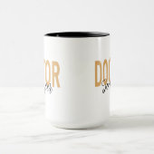 Minimalist & Elegant Gold Doctor with Custom Name Tasse (Zentrum)