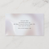 Minimalist Elegant Pearl  Visitenkarte (Rückseite)