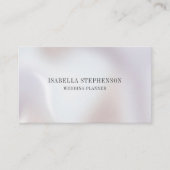 Minimalist Elegant Pearl  Visitenkarte (Vorderseite)