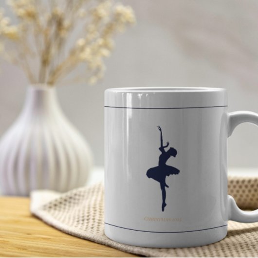 Minimalist elegant personalized christmas mug kaffeetasse