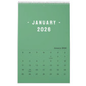 Minimalist Elegant Photo Quote Calendar 2026 Kalender (Jan 2026)
