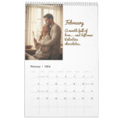 Minimalist Elegant Photo Quote Calendar 2026 Kalender (Feb 2026)