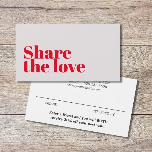 Minimalist Elegant Rose Red Salon