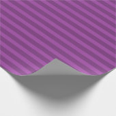 Minimalist Elegant Rustic Purple Template Stripes Geschenkpapier (Ecke)