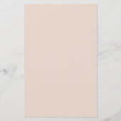 Minimalist Elegant Sand Beige Bogen Hochzeitsmenü (Rückseite)