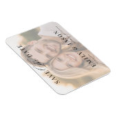 Minimalist Elegant Script Save the Date Card Magnet (Rechte Seite)