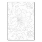 Minimalist, elegant Table number, sitting shart. Tischnummer (Rückseite)