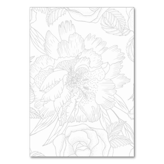 Minimalist, elegant Table number, sitting shart. Tischnummer (Rückseite)