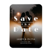 Minimalist elegant wedding foto save the date magnet (Vertikal)