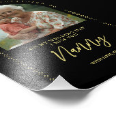 Minimalist Elegant Wedding Photo Tribute Memorial Fotodruck (Ecke)