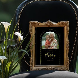 Minimalist Elegant Wedding Photo Tribute Memorial  Fotodruck