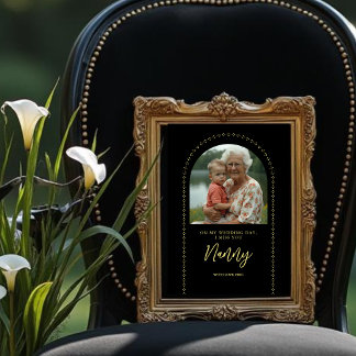 Minimalist Elegant Wedding Photo Tribute Memorial  Fotodruck