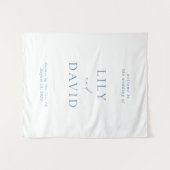 Minimalist Elegant Welcome Wedding Tapestry Wandteppich (Vorderseite (Horizontal))