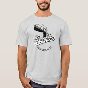 Minimalist Elegantes Brooklyn Design Ash-Shirt T-Shirt