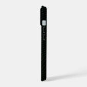 Minimalist Emerald & Teal Zig-Zag Modern Geometric iPhone 15 Hülle (Linke Seite)