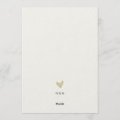 Minimalist Engagement Party Invitation Einladung (Rückseite)