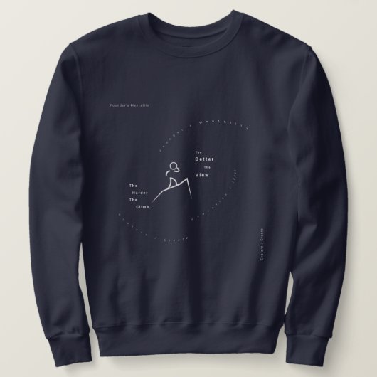 Minimalist Entrepreneur Sweatshirt Gear (Design vorne)