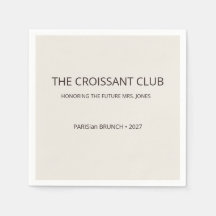 Minimalist Espresso Brauner Croissant Club Brunch