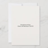 Minimalist Eucalyptus Greenery Wedding Invitation Karte (Rückseite)
