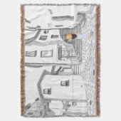 Minimalist European Street Illustration  Decke (Vorderseite Vertikal)