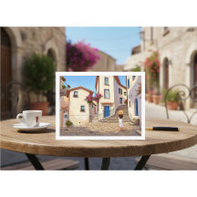 Minimalist European Street Illustration 