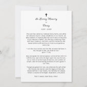 Minimalist Exquisite Floral Black & White Floral (Rückseite)