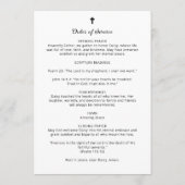 Minimalist Exquisite Floral Black & White Floral Programm (Rückseite)