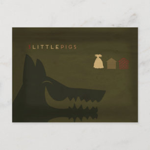Minimalist Fairy Tales Wird The 3 Postkarte