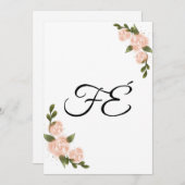 Minimalist "Faith" Message Card – Special Prints E Einladung (Vorne/Hinten)