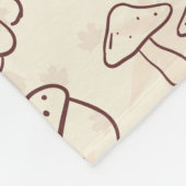 Minimalist Fall Harvest Doodle Fleece Blanket (Ecke)