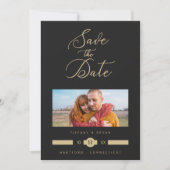 Minimalist Fancy Photo Golden Effect Typography (Vorderseite)