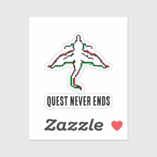 Minimalist Fantasy Dragon Art Aufkleber (Blatt)