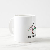 Minimalist Fantasy Dragon Art Kaffeetasse (Vorderseite Links)