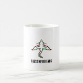 Minimalist Fantasy Dragon Art Kaffeetasse (Mittel)