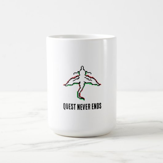 Minimalist Fantasy Dragon Art Kaffeetasse (Mittel)