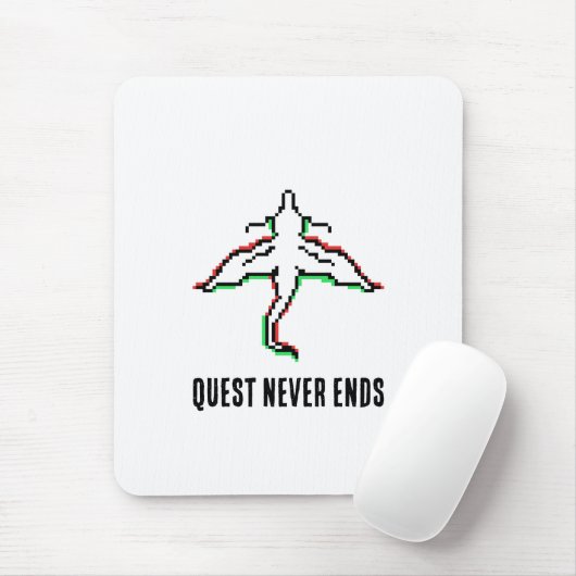 Minimalist Fantasy Dragon Art Mousepad (Mit Mouse)
