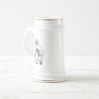 Minimalist Female Android Aesthetic Art - Bold Fut Bierglas