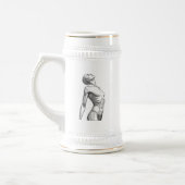 Minimalist Female Android Aesthetic Art - Bold Fut Bierglas (Links)